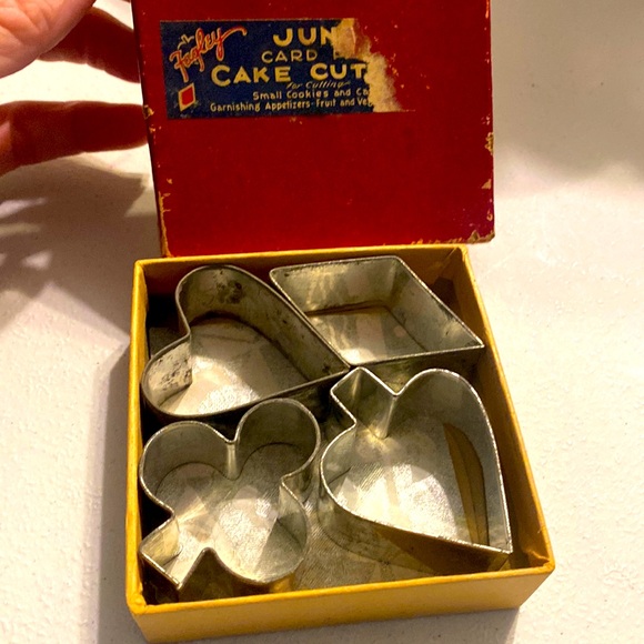 Fagley Other - Fagley cake cookie cutters card symbols antique vintage 50s